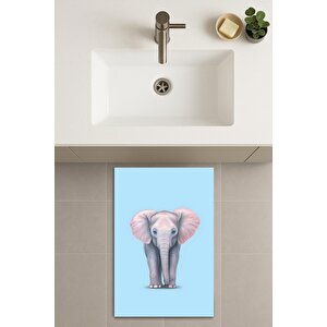 Banyo Paspası, Yıkanabilir - Kaydırmaz Taban 60x100 cm