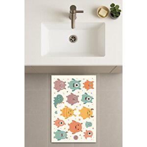 Banyo Paspası, Yıkanabilir - Kaydırmaz Taban 40x60 cm