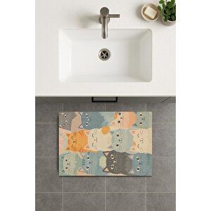 Banyo Paspası, Yıkanabilir - Kaydırmaz Taban 50x70 cm