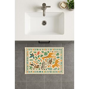 Banyo Paspası, Yıkanabilir - Kaydırmaz Taban 80x120 cm