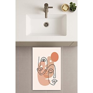 Banyo Paspası, Yıkanabilir - Kaydırmaz Taban 60x90 cm