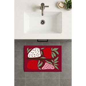 Banyo Paspası, Yıkanabilir - Kaydırmaz Taban 60x90 cm