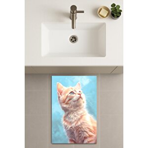 Banyo Paspası, Yıkanabilir - Kaydırmaz Taban 50x70 cm