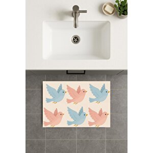 Banyo Paspası, Yıkanabilir - Kaydırmaz Taban 70x110 cm