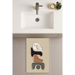 Banyo Paspası, Yıkanabilir - Kaydırmaz Taban 60x90 cm
