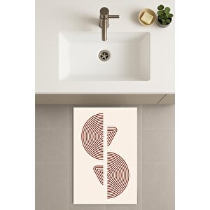 Banyo Paspası, Yıkanabilir - Kaydırmaz Taban 80x120 cm
