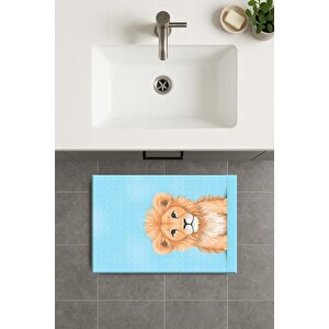 Banyo Paspası, Yıkanabilir - Kaydırmaz Taban 80x120 cm