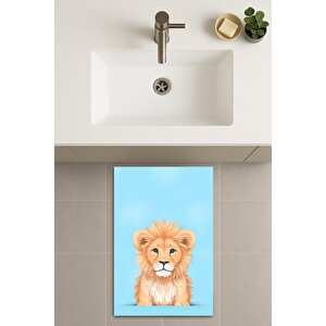 Banyo Paspası, Yıkanabilir - Kaydırmaz Taban 60x90 cm