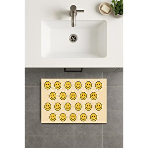 Banyo Paspası, Yıkanabilir - Kaydırmaz Taban 80x120 cm