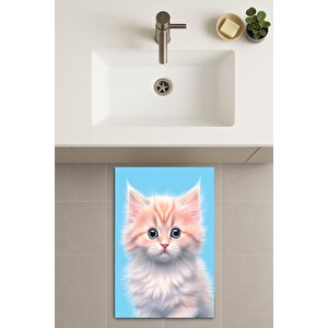 Banyo Paspası, Yıkanabilir - Kaydırmaz Taban 50x70 cm