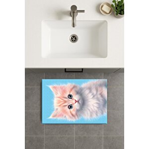 Banyo Paspası, Yıkanabilir - Kaydırmaz Taban 50x70 cm