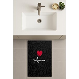 Banyo Paspası, Yıkanabilir - Kaydırmaz Taban 60x90 cm