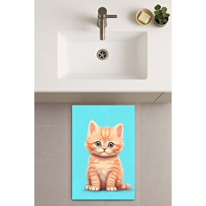 Banyo Paspası, Yıkanabilir - Kaydırmaz Taban 50x70 cm