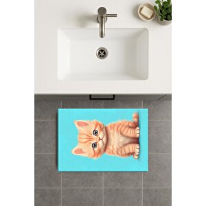 Banyo Paspası, Yıkanabilir - Kaydırmaz Taban 50x70 cm