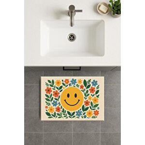 Banyo Paspası, Yıkanabilir - Kaydırmaz Taban 40x60 cm