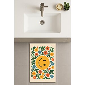 Banyo Paspası, Yıkanabilir - Kaydırmaz Taban 40x60 cm