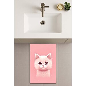 Banyo Paspası, Yıkanabilir - Kaydırmaz Taban 40x60 cm