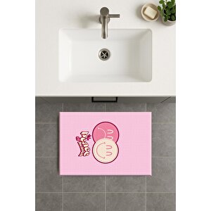 Banyo Paspası, Yıkanabilir - Kaydırmaz Taban 60x100 cm