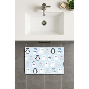 Banyo Paspası, Yıkanabilir - Kaydırmaz Taban 80x120 cm