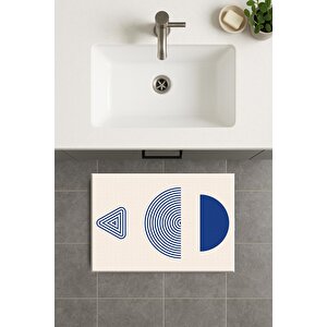 Banyo Paspası, Yıkanabilir - Kaydırmaz Taban 80x120 cm