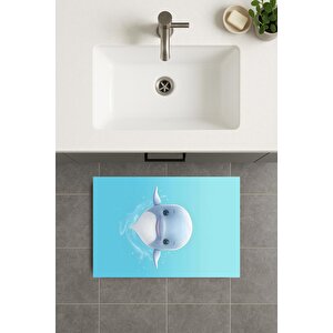 Banyo Paspası, Yıkanabilir - Kaydırmaz Taban 70x110 cm
