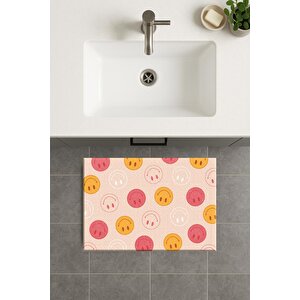 Banyo Paspası, Yıkanabilir - Kaydırmaz Taban 60x90 cm