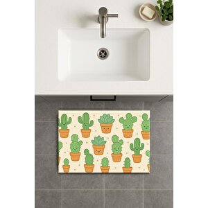 Banyo Paspası, Yıkanabilir - Kaydırmaz Taban 40x60 cm