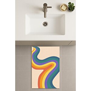 Banyo Paspası, Yıkanabilir - Kaydırmaz Taban 60x90 cm