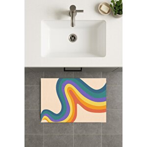 Banyo Paspası, Yıkanabilir - Kaydırmaz Taban 60x90 cm