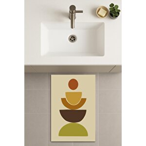 Banyo Paspası, Yıkanabilir - Kaydırmaz Taban 60x100 cm