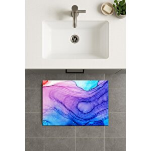 Banyo Paspası, Yıkanabilir - Kaydırmaz Taban 60x90 cm