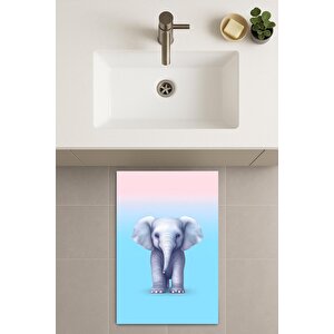 Banyo Paspası, Yıkanabilir - Kaydırmaz Taban 50x70 cm