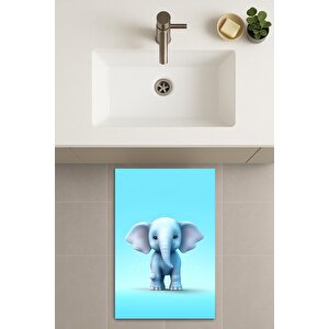 Banyo Paspası, Yıkanabilir - Kaydırmaz Taban 40x60 cm
