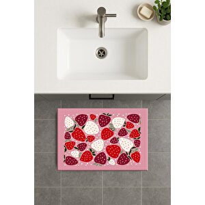 Banyo Paspası, Yıkanabilir - Kaydırmaz Taban 60x100 cm