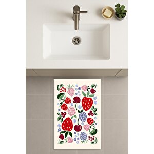 Banyo Paspası, Yıkanabilir - Kaydırmaz Taban 60x90 cm