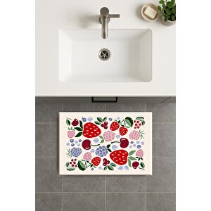 Banyo Paspası, Yıkanabilir - Kaydırmaz Taban 60x90 cm
