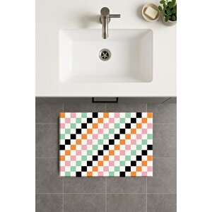 Banyo Paspası, Yıkanabilir - Kaydırmaz Taban 40x60 cm