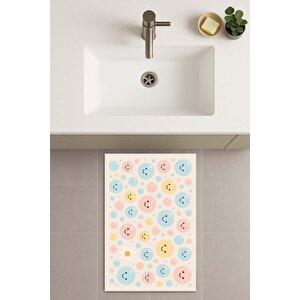 Banyo Paspası, Yıkanabilir - Kaydırmaz Taban 50x70 cm