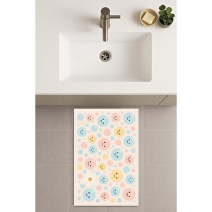 Banyo Paspası, Yıkanabilir - Kaydırmaz Taban 60x100 cm