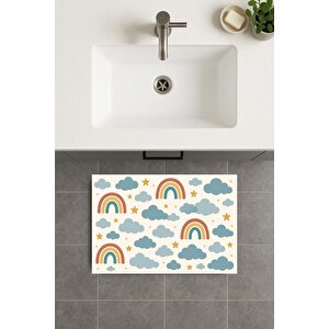 Banyo Paspası, Yıkanabilir - Kaydırmaz Taban 80x120 cm