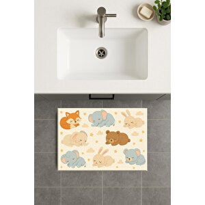Banyo Paspası, Yıkanabilir - Kaydırmaz Taban 60x90 cm
