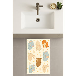 Banyo Paspası, Yıkanabilir - Kaydırmaz Taban 50x70 cm