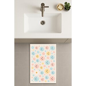 Banyo Paspası, Yıkanabilir - Kaydırmaz Taban 60x90 cm