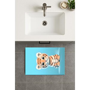 Banyo Paspası, Yıkanabilir - Kaydırmaz Taban 60x90 cm