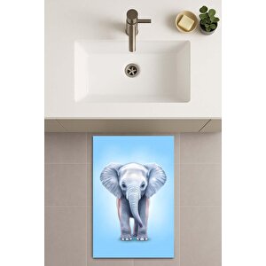 Banyo Paspası, Yıkanabilir - Kaydırmaz Taban 70x110 cm