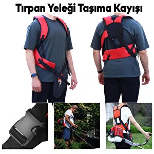 Sırt Tipi Askılı Omuz Destekli Motorlu Çim Biçme Tırpan Taşıma Askısı Kemeri Kayışı Yeleği Aparatı