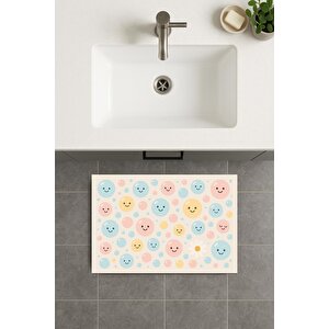 Banyo Paspası, Yıkanabilir - Kaydırmaz Taban 60x100 cm