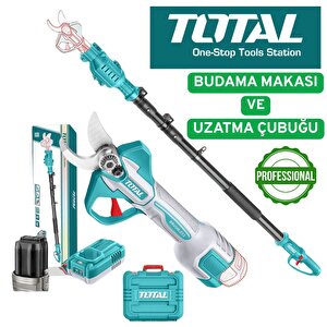 Li̇-i̇on Çi̇ft Akülü Budama Makasi + Yüksek Dal Budama Uzatma Çubuğu
