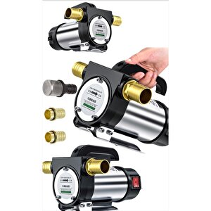 Elektrikli Kendinden Emişli Taşınabilir 220 Volt Yakıt Sıvı Süt Yağ Aktarma Mazot Pompası