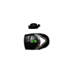 Bisiklet Ön Farı Kornalı Bisiklet Ön Lamba Pilli (piller Dahil) Siyah Renkli